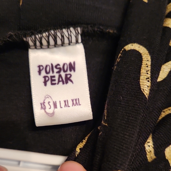 Black and Gold Snake Patterned Women's Top - Picture 2 of 3